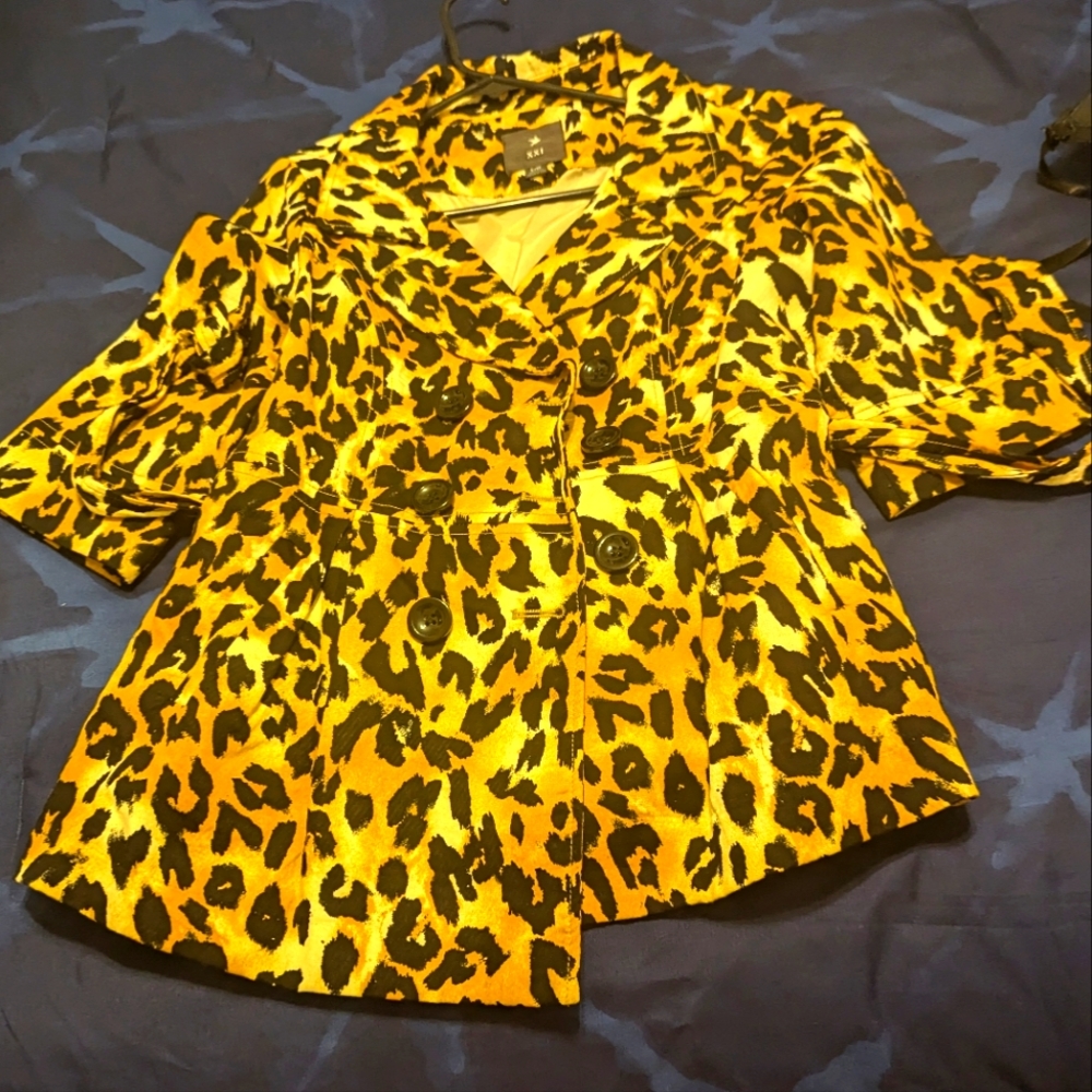 Leopard business suit jacket